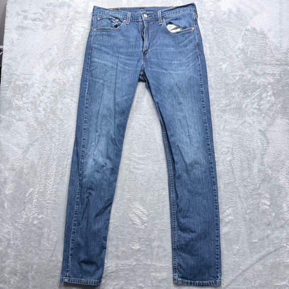 Levi's Other - Levi's 502 Taper Jeans‎ Mens 32x34 Blue Medium Wash Stretch Denim Regular Fit